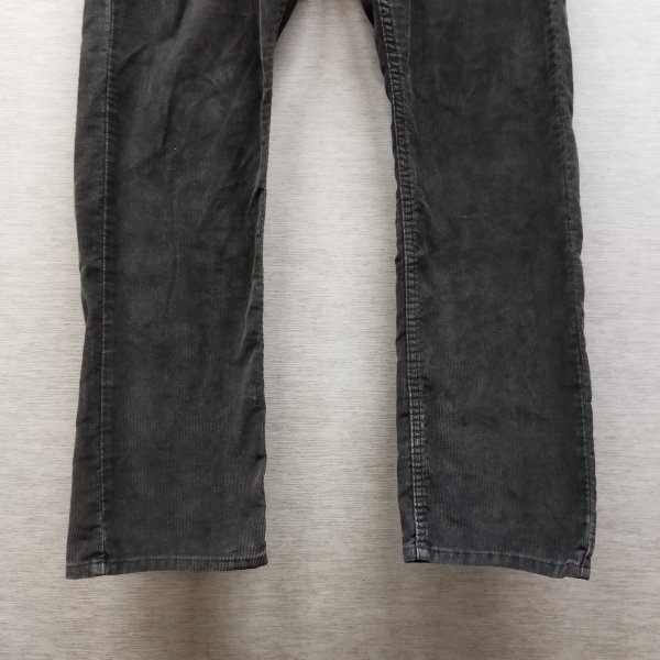 D175 Levi’s リーバイス コーデュロイ パンツ W32 L30 チャコールグレー 514 ストレート ジッパーフライ カジュアル アメカジ LEVIS_画像4