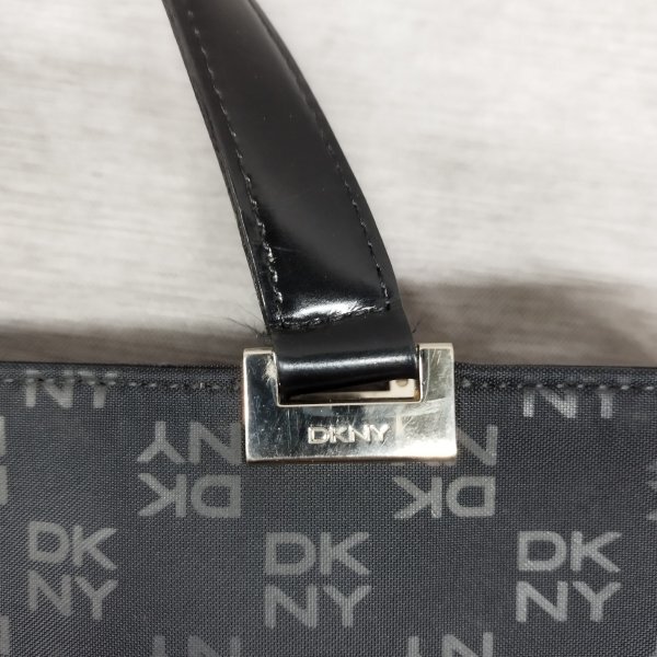 D199 DKNY Donna Karan New York ручная сумочка черный Logo монограмма проверка формальный большая сумка портфель сумка современный простой 