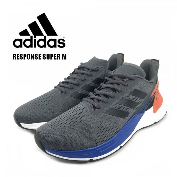 Z1058 adidas アディダス スニーカー 26.5cm ブラック レスポンススーパー M FX4831 RESPONSE SUPER ランニング ジョギング ウォーキング_画像1