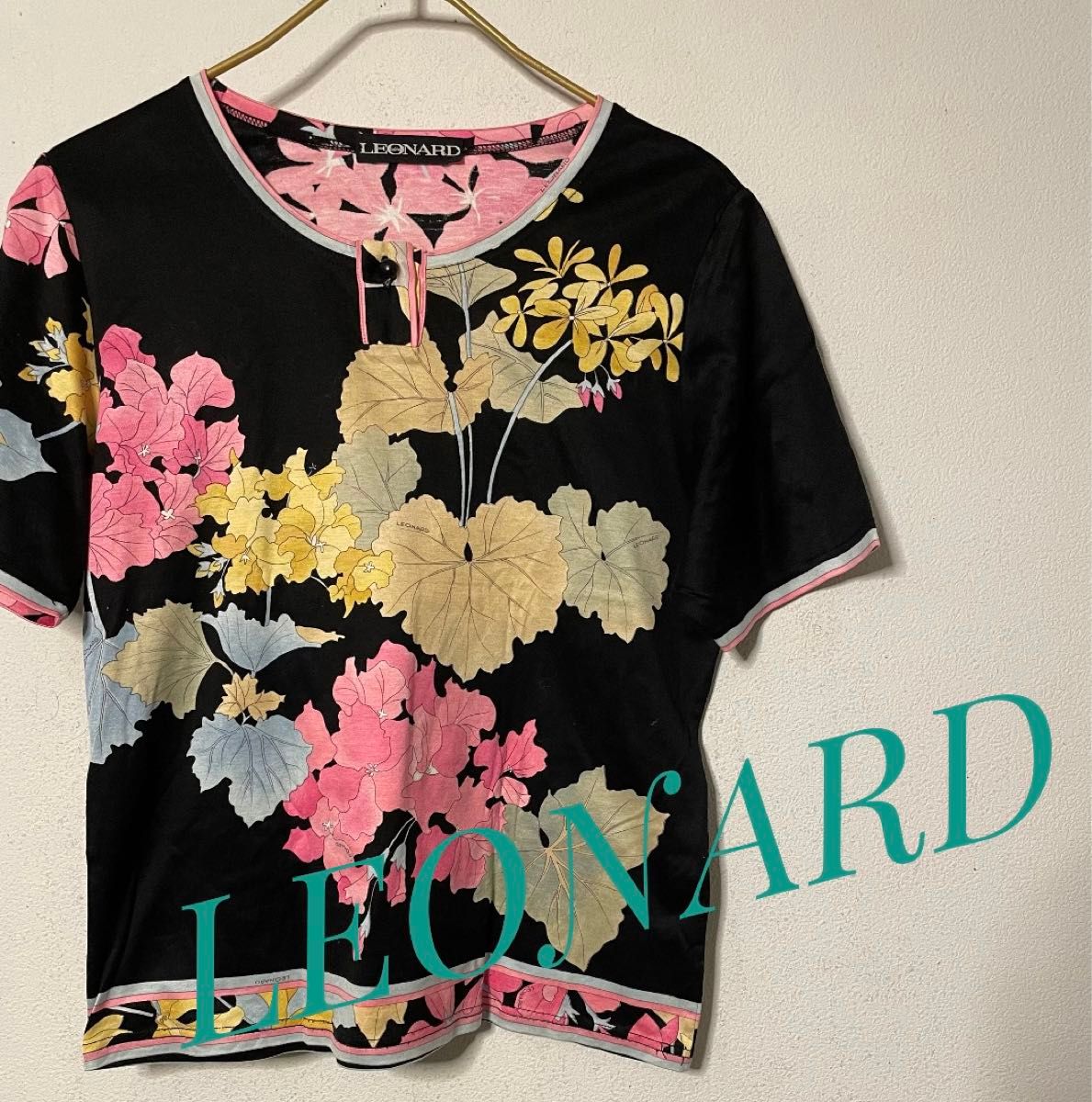 LEONARD 半袖 Tシャツ レオナール フラワー 花柄