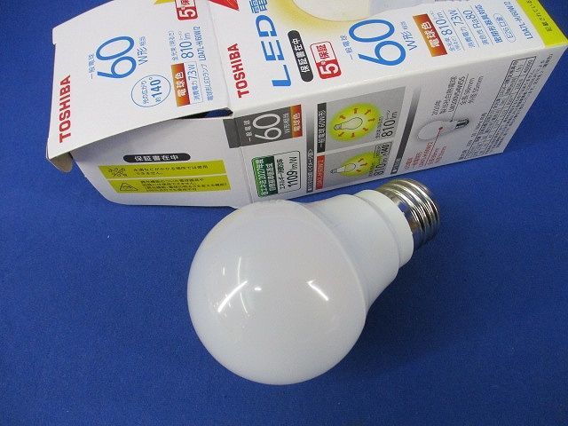 LED電球E26(電球色) LDA7L-H/60W/2_画像1