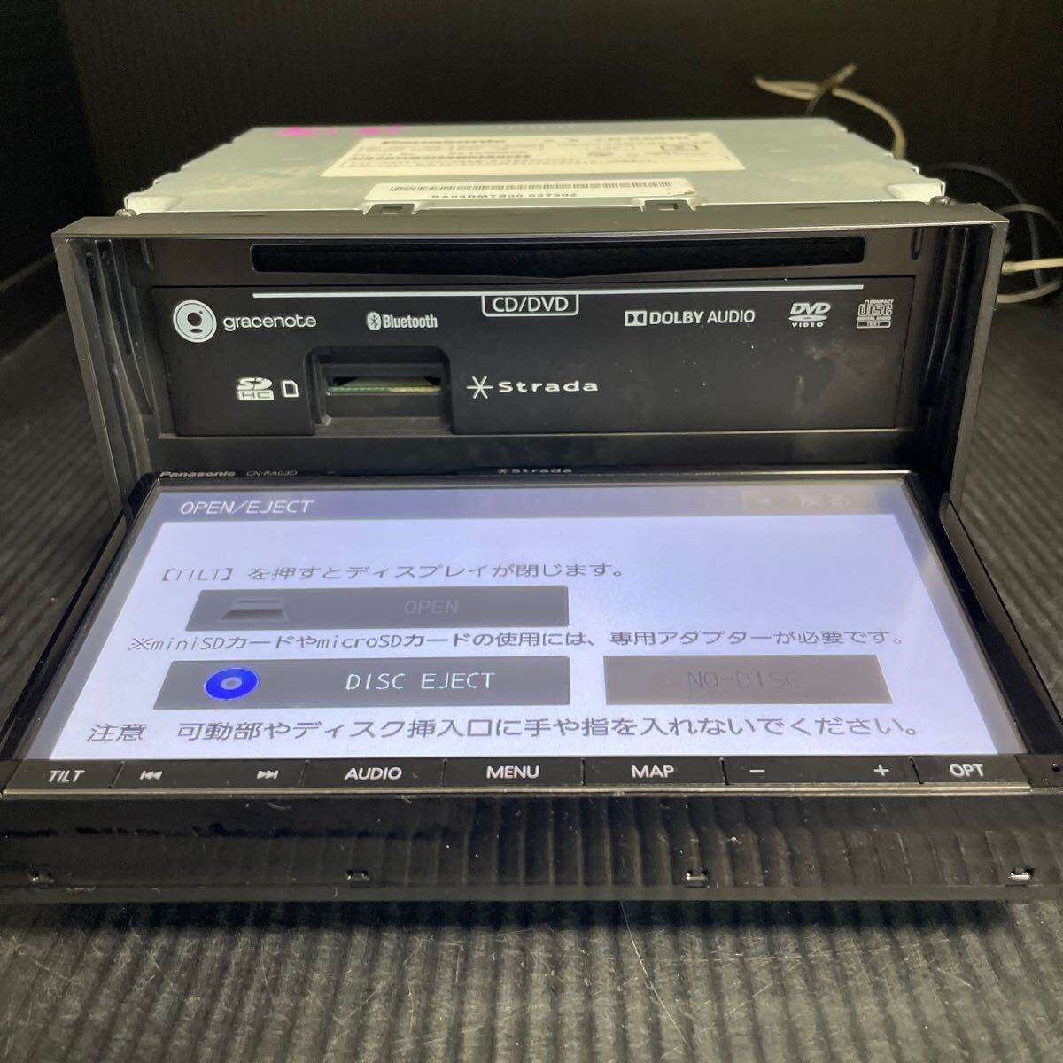 321MS425 Panasonic パナソニック CN-RA03D ストラーダ フルセグ/DVD/ハンズフリー/Bluetooth対応！