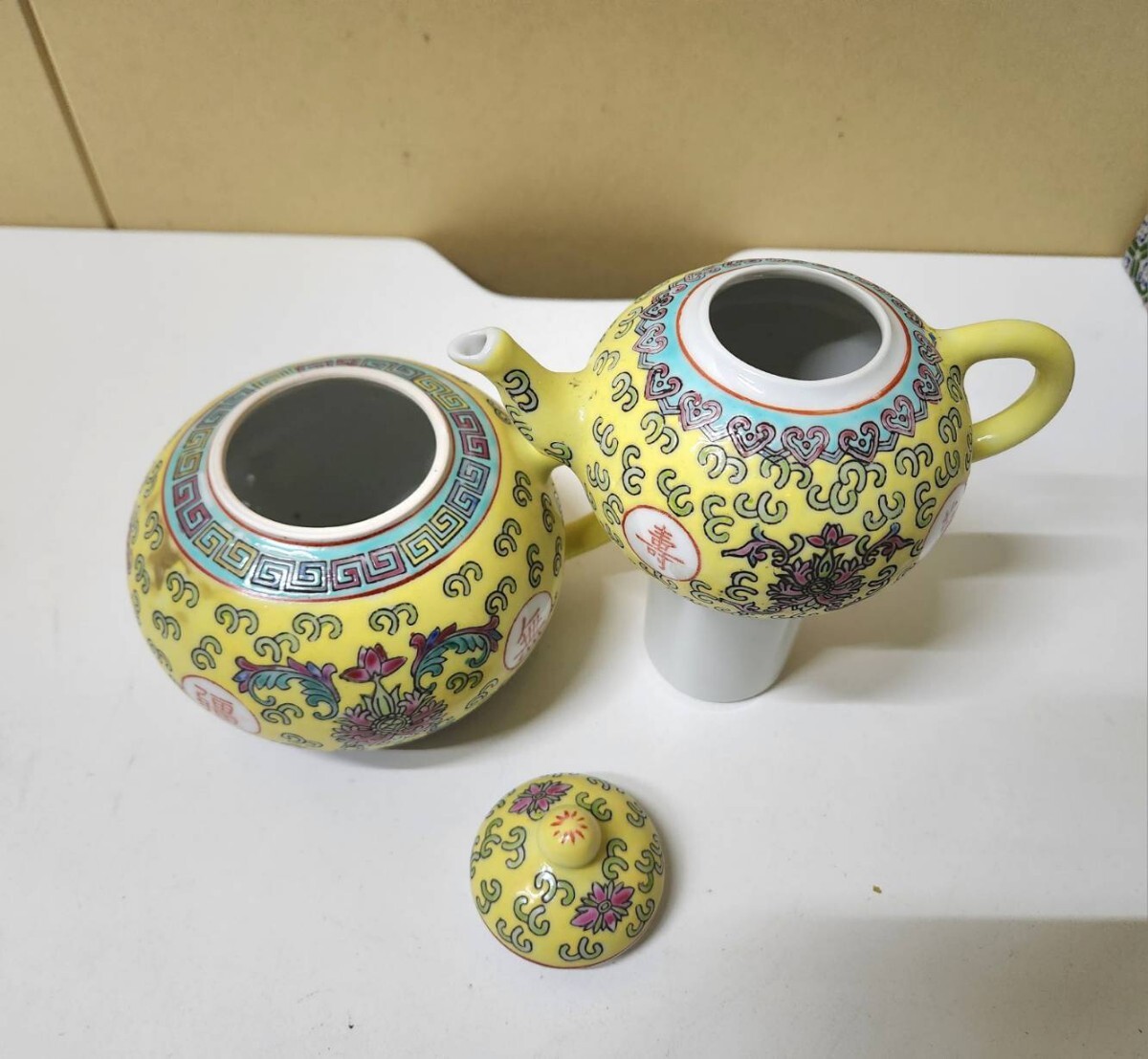 中国景徳鎮 景徳鎮製 温酒杯 レトロ 中国茶器 中国 茶器セット の画像9