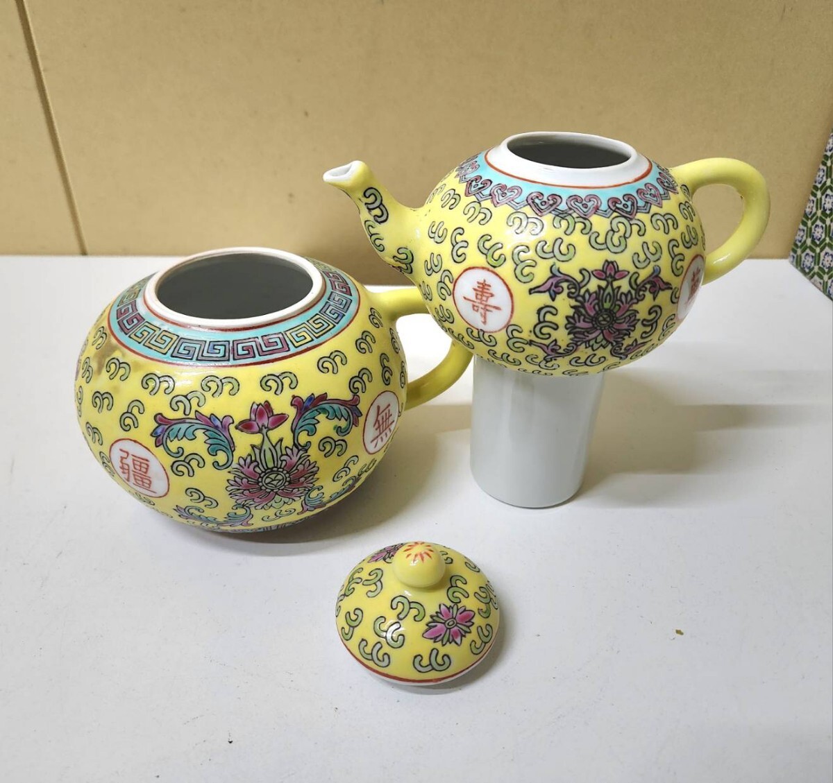 中国景徳鎮 景徳鎮製 温酒杯 レトロ 中国茶器 中国 茶器セット の画像8