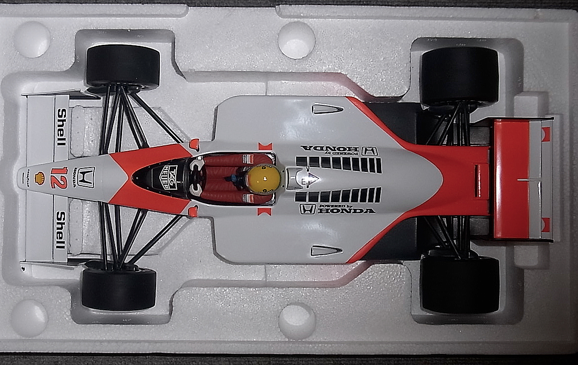 送料込 1/12 マクラーレン ホンダ MP4/4 セナ 1988 セナコレ McLAREN HONDA V6 ターボ TURBO SENNAの画像5