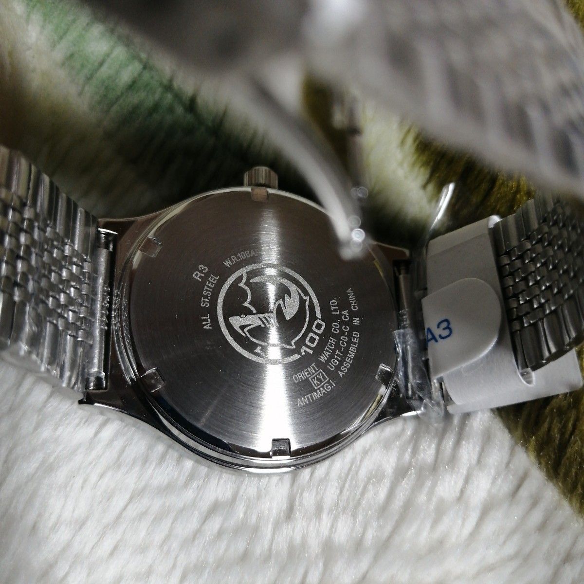 【未使用】オリエント ORIENT スイマー SWIMMER 10BAR UG1T-C0-C 白文字盤 箱 説明書 メンズ腕時計 