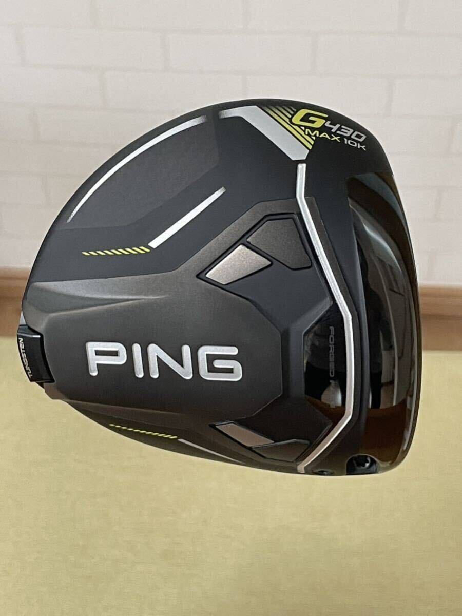 【美品】PING ピン G430 MAX 10K 1W ドライバー 10.5° PING TOUR ピンツアー 2.0 CHROME 65S / BLACK 65S ヘッドカバー レンチ_画像1