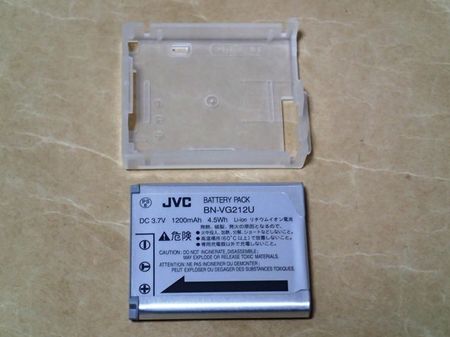 〈 JVC リチウムイオンバッテリー BN-VG212 純正 〉_画像2