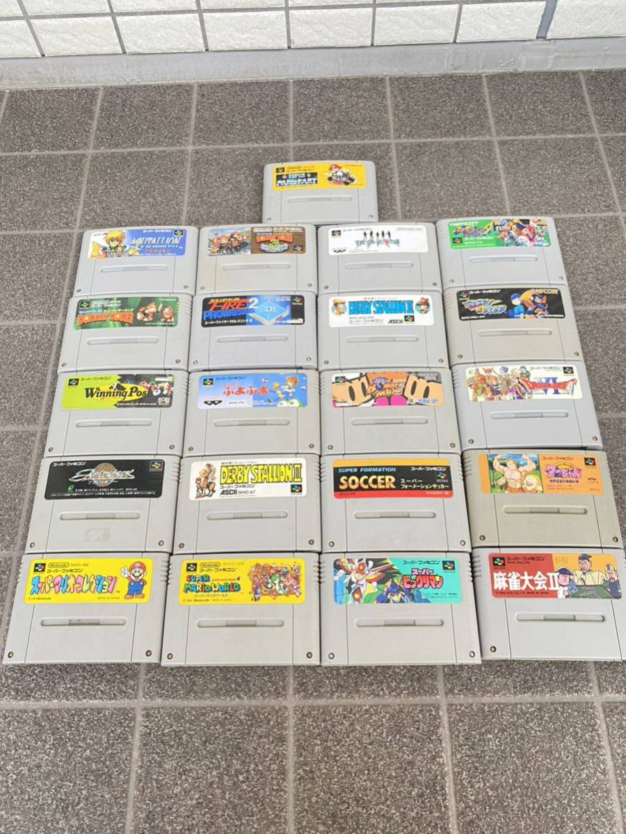  Super Famicom soft 21 pcs set SFCNintendo nintendo Hsu fami