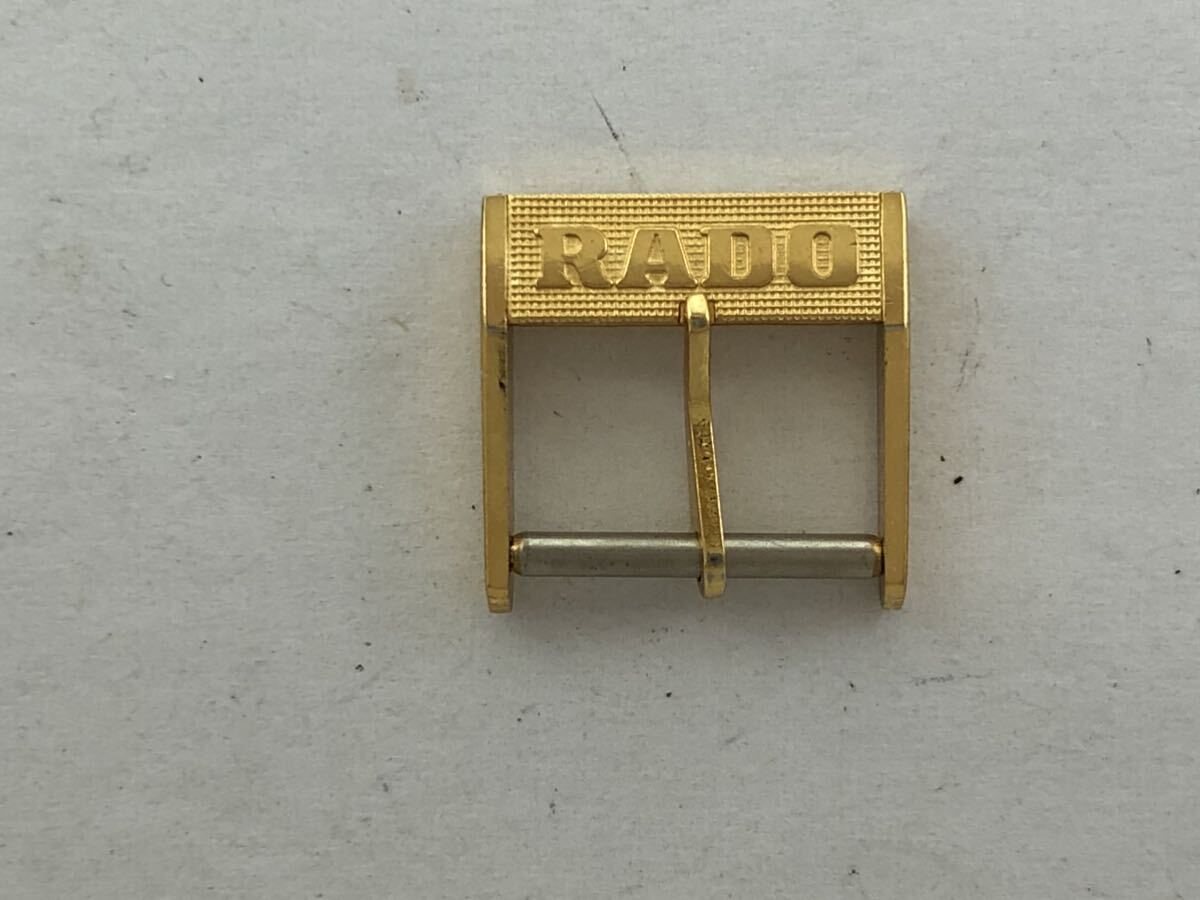 ラドー RADO 腕時計用 尾錠 アンティーク メンズ ゴールドカラー パーツ 14ミリ _画像3