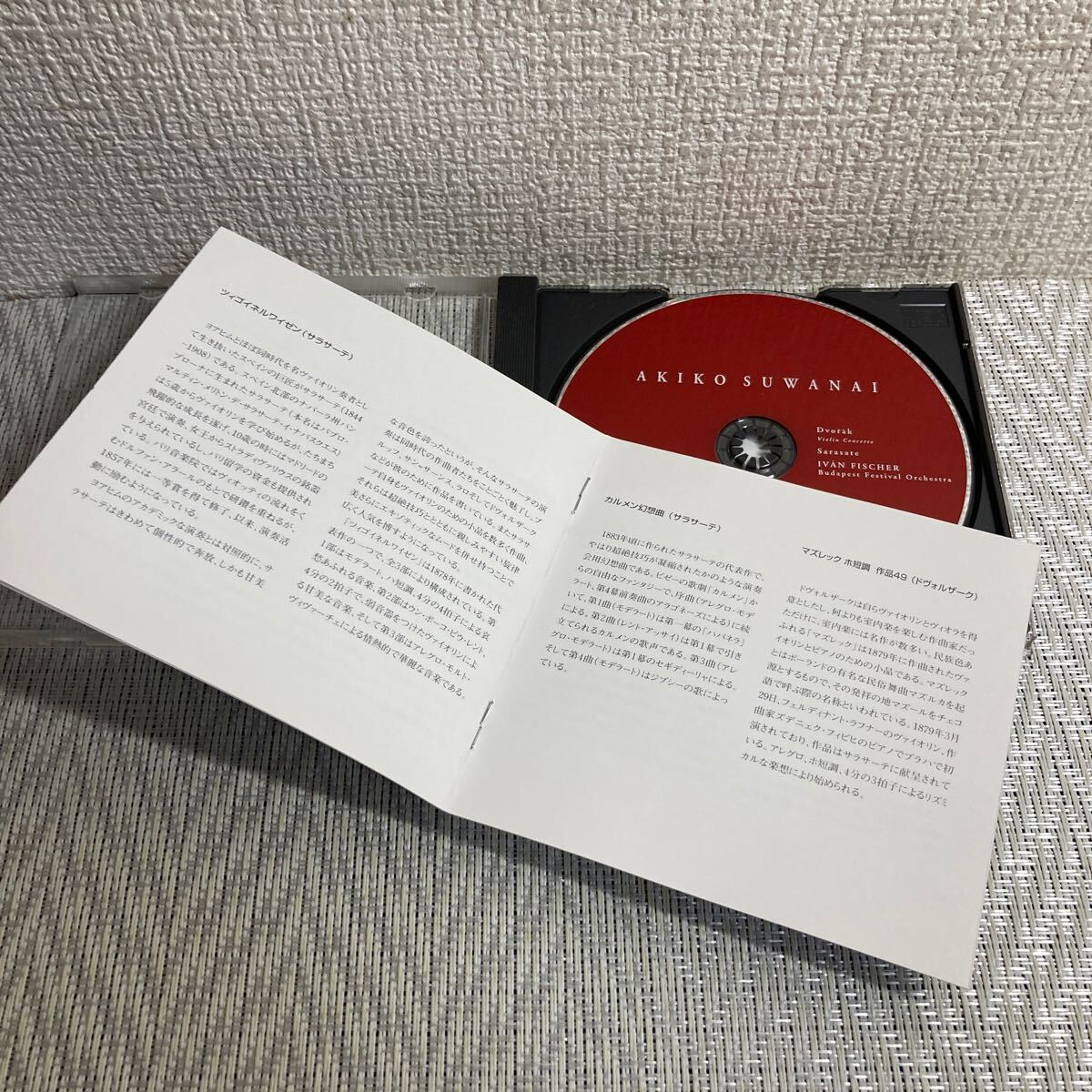 CD/諏訪内 晶子/ツィゴイネルワイゼン〜パッション/ヴァイオリンの画像4