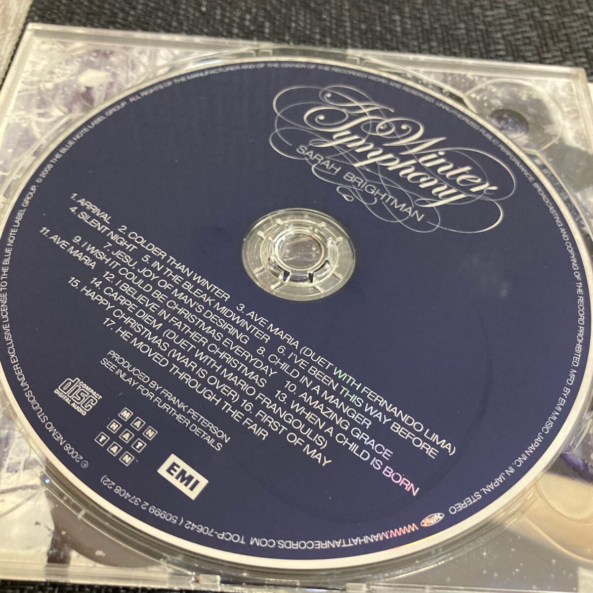 帯付 紙ジャケ CD ＋DVD/サラ・ブライトマン/冬のシンフォニー/デラックス・エディションの画像4