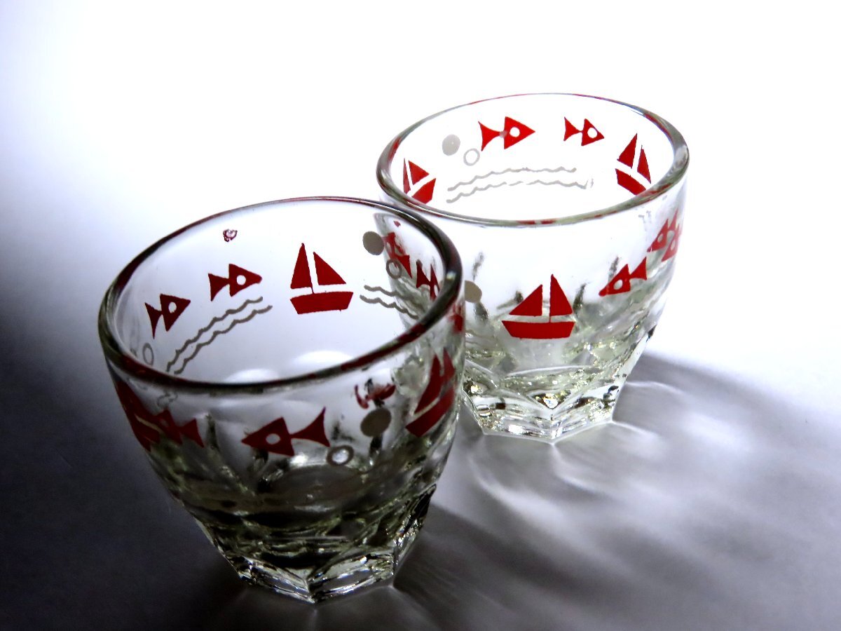 # старый стекло sake чашечка для сакэ retro стакан ( включение в покупку объект товар )