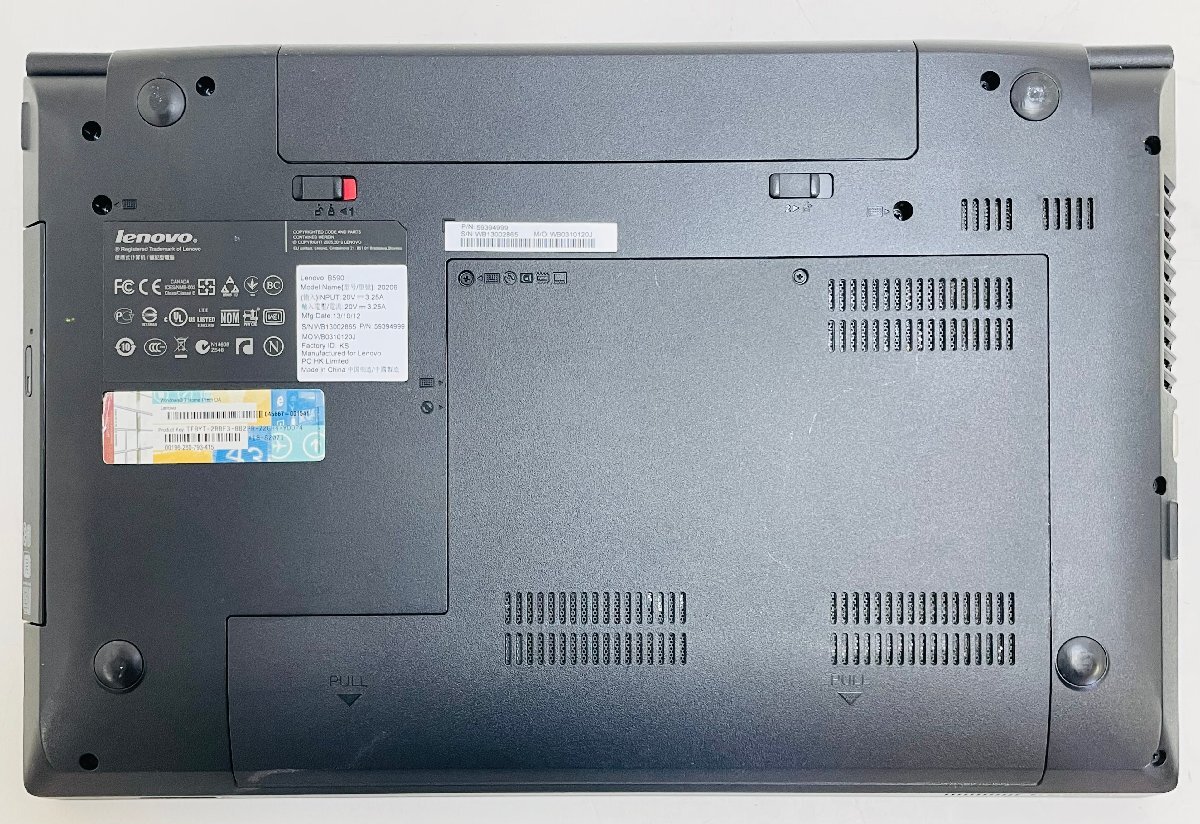 LC2703C 【 Lenovo B590 】 CPU:Intel(R) Celeron (R) CPU 1005M @ 1.90GHz HDD: 500GB メモリ: 4GB N_画像5