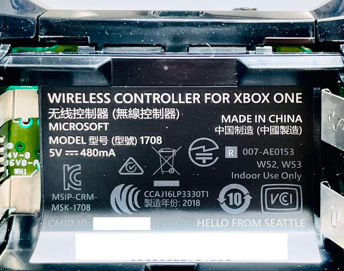 LD0703C Microsoft 1708 Xbox one оригинальный беспроводной контроллер карбоновый черный 