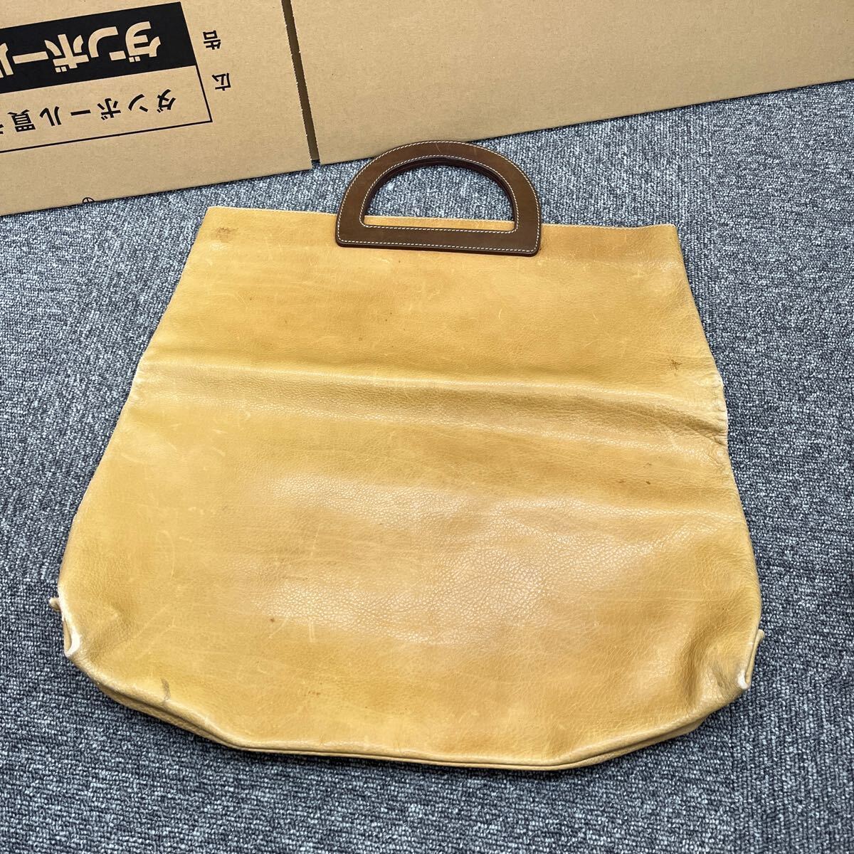 590.◎1円スタート◎LOEWE ロエベ ハンドバッグ トートバッグ アナグラム イエロー系 ヴィンテージ レディース 【117895】の画像2