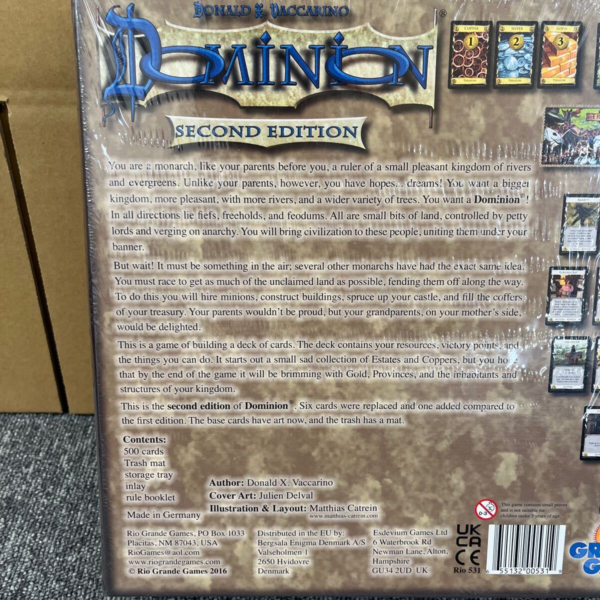 780. RIO GRANDE GAMES リオ グランデ ゲームス DOMINION SECOND EDITION ボードゲーム の画像3