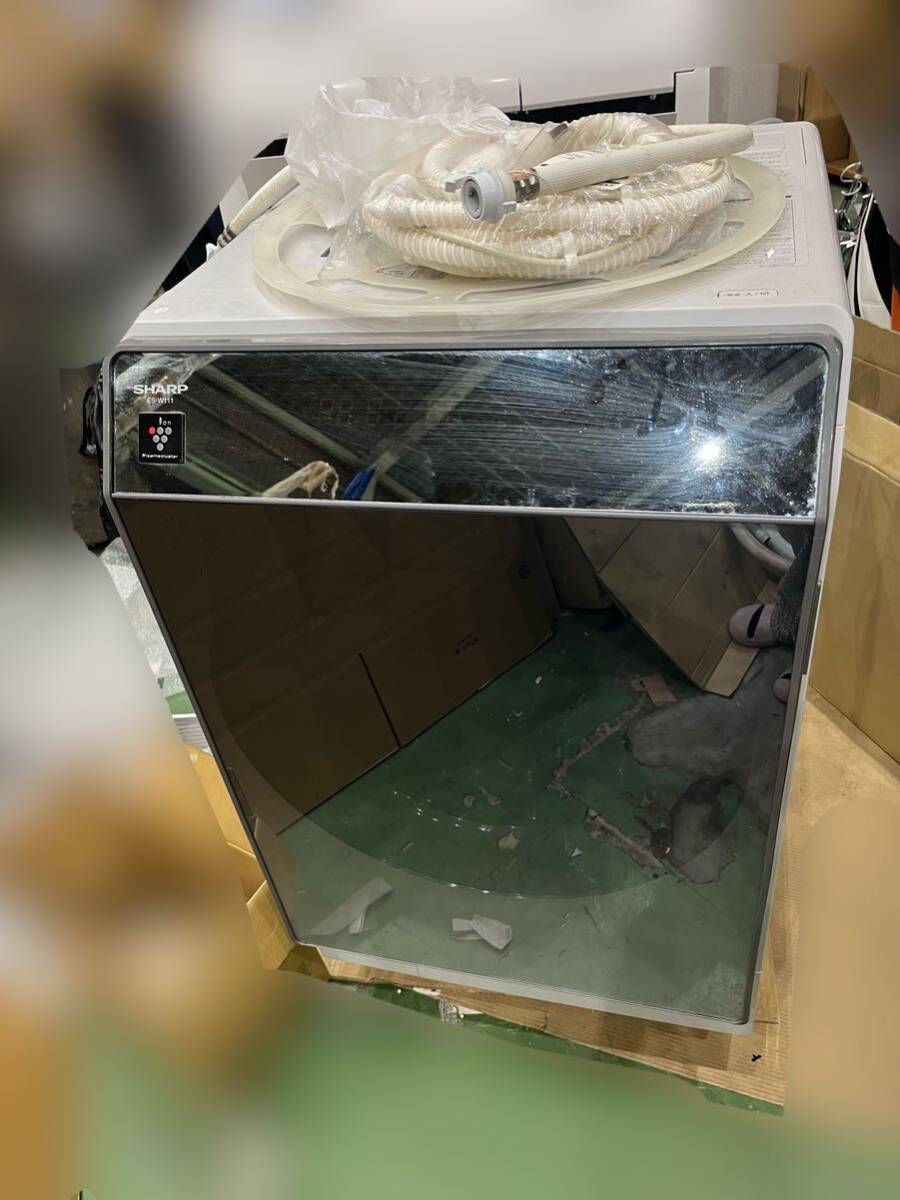 ◇【DD】SHARP シャープ ドラム式電気洗濯乾燥機  ES-W111-SL 2019年製 11kgの画像1