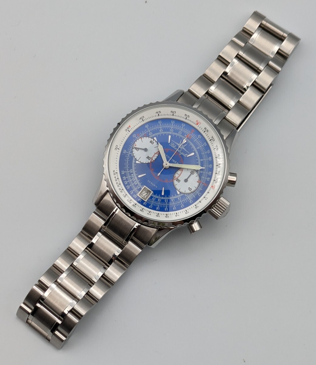  blue angel s Navitimer chronograph hand winding 23 stone operation goods 