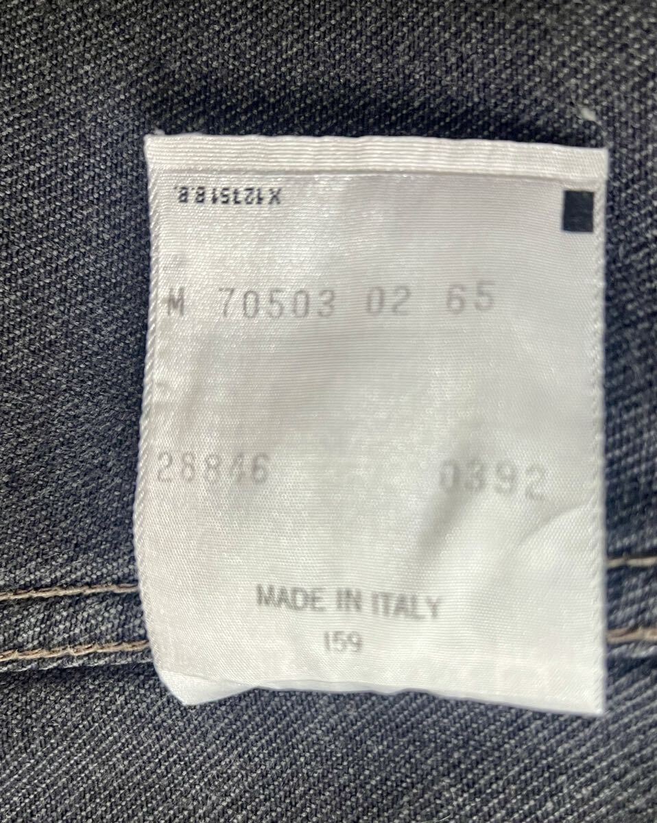 イタリア製 リーバイス levi's 90年代 トラッカージャケット 黒 ブラックデニム Gジャン / 501 66 赤耳 505 517 80の画像8