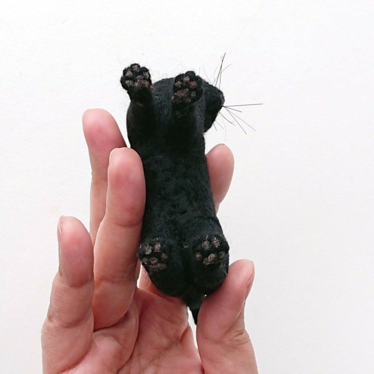 羊毛フェルト猫 黒猫 ハンドメイド