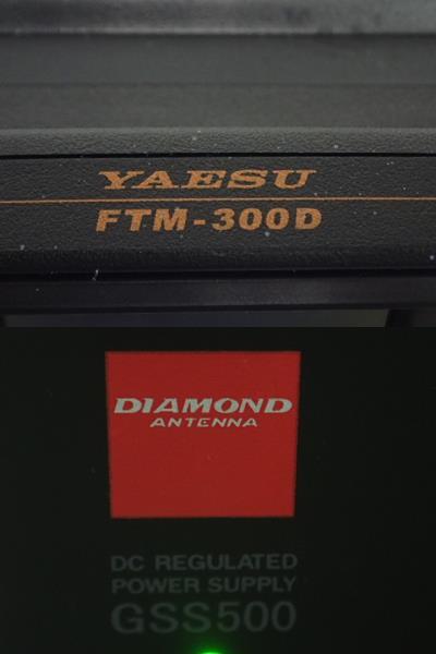 0408③［H］♪YAESU FTM-３００D/DIAMOND GSS５００/無線機/直流安定化電源/箱付き 付属品あり♪の画像9