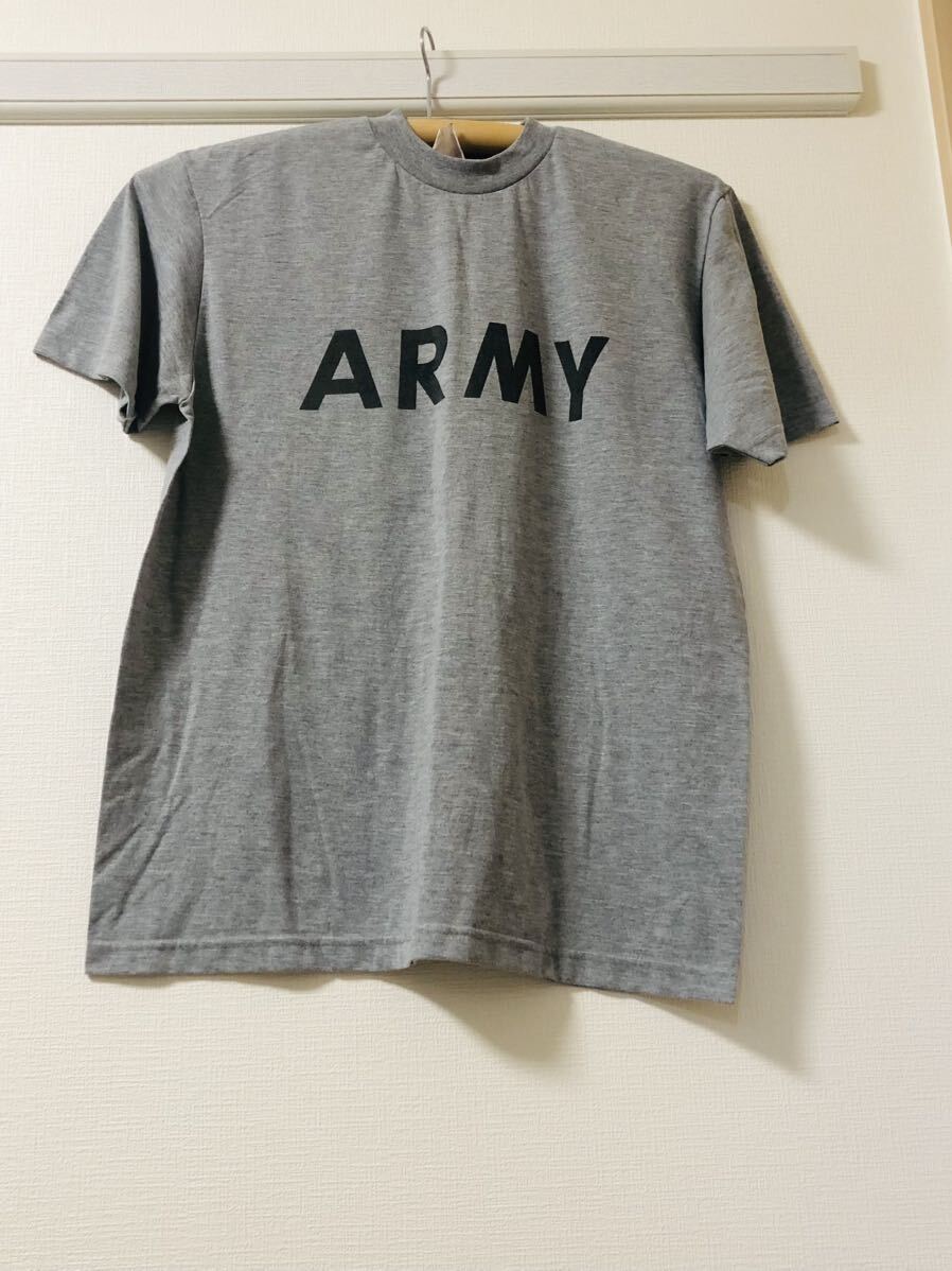 米軍放出 U.S.ARMY モックネック Ｔシャツ サイズ Ｌ 送料無料 ①の画像1