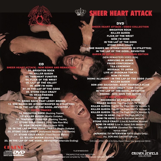 QUEEN / SHEER HEART ATTACK PROSPECTIVE ALBUM EDITION 100セット限定紙ジャケ (CD+DVD)の画像3