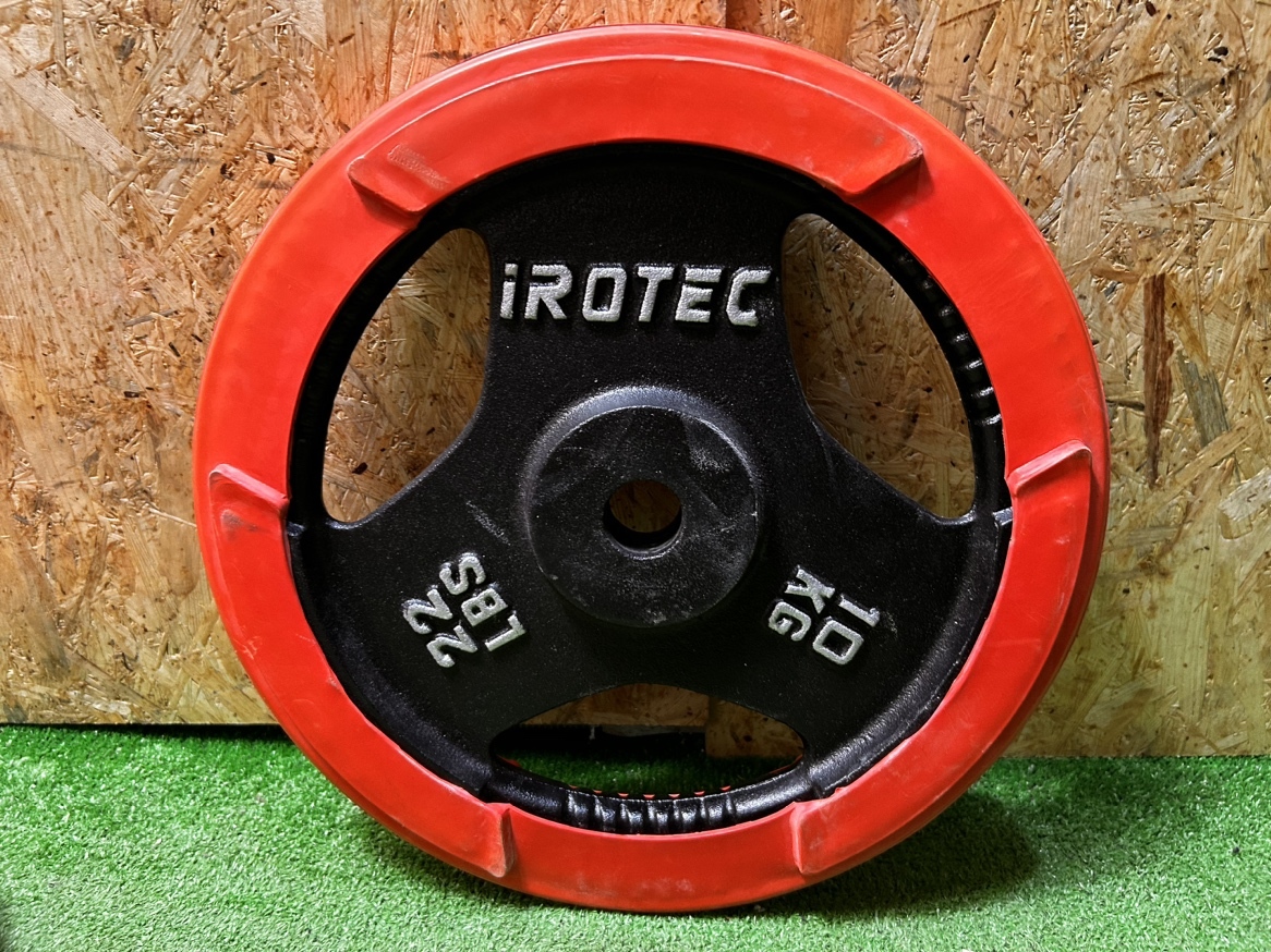 iROTEC アイロテック バーベルプレートセット 1.25Kg×4/2.5Kg×4/5Kg×4/10Kg×2/計57.5Kg 穴径28mm 筋トレ 「S17503」の画像8