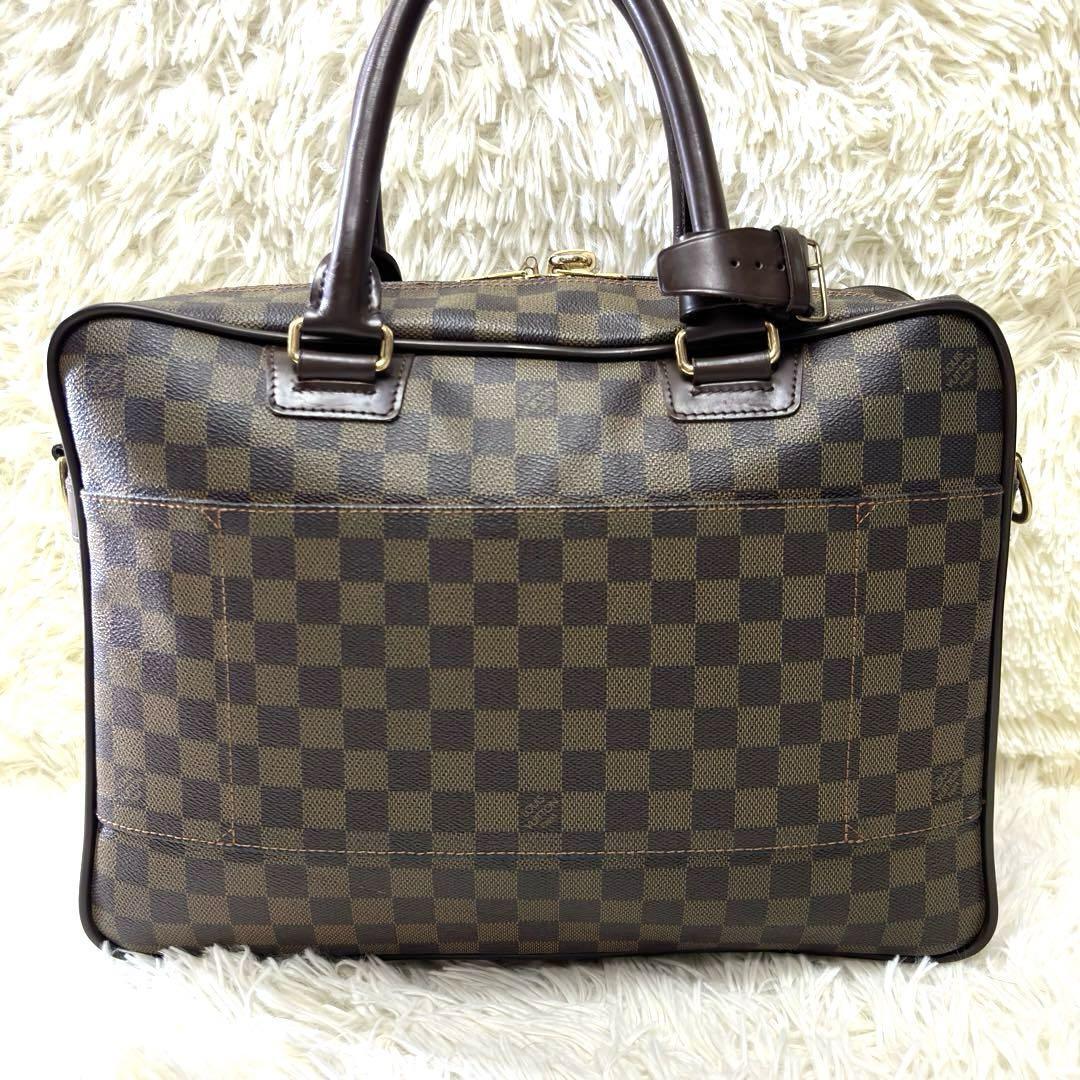 ●１円～ Louis Vuitton ルイヴィトン イカール ブリーフケース ブラウン ２WAY ショルダーバッグ メンズ レディース 通勤 通学 ダミエ 