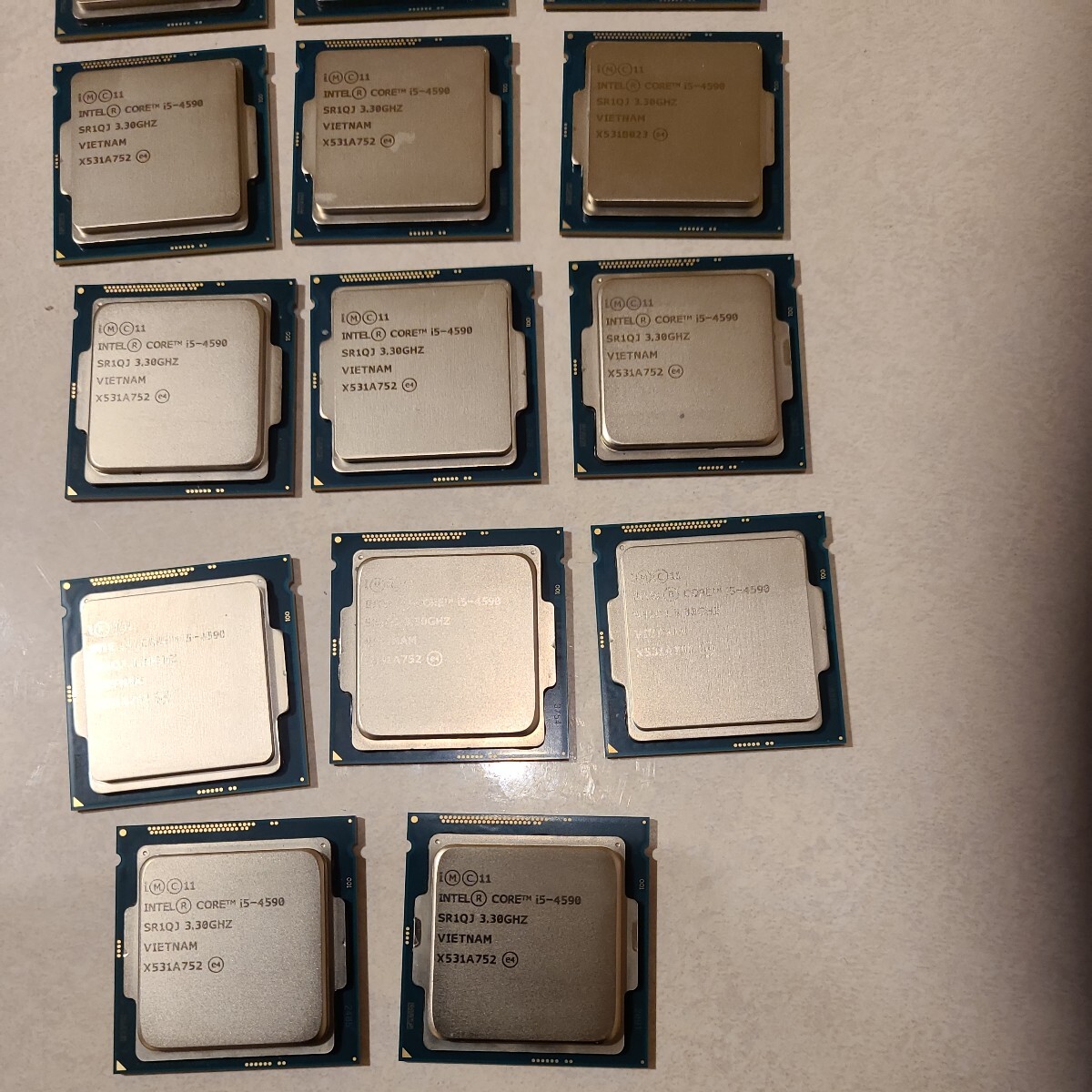 Intel CPU Corei5-4590 20枚セット 作動機器より取り外し品_画像5