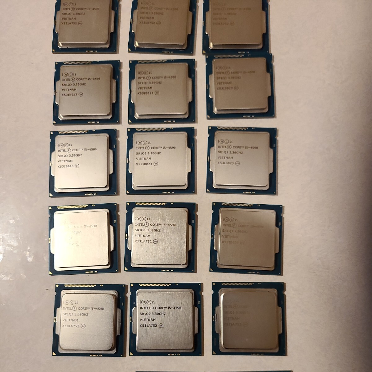 Intel CPU Corei5-4590 20枚セット 作動機器より取り外し品_画像3