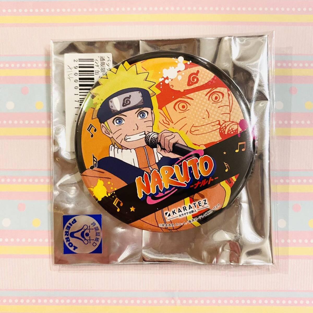 NARUTO☆BORUTO/カラオケの鉄人/カラ鉄/缶バッジ/ナルト/うずまきナルトの画像1