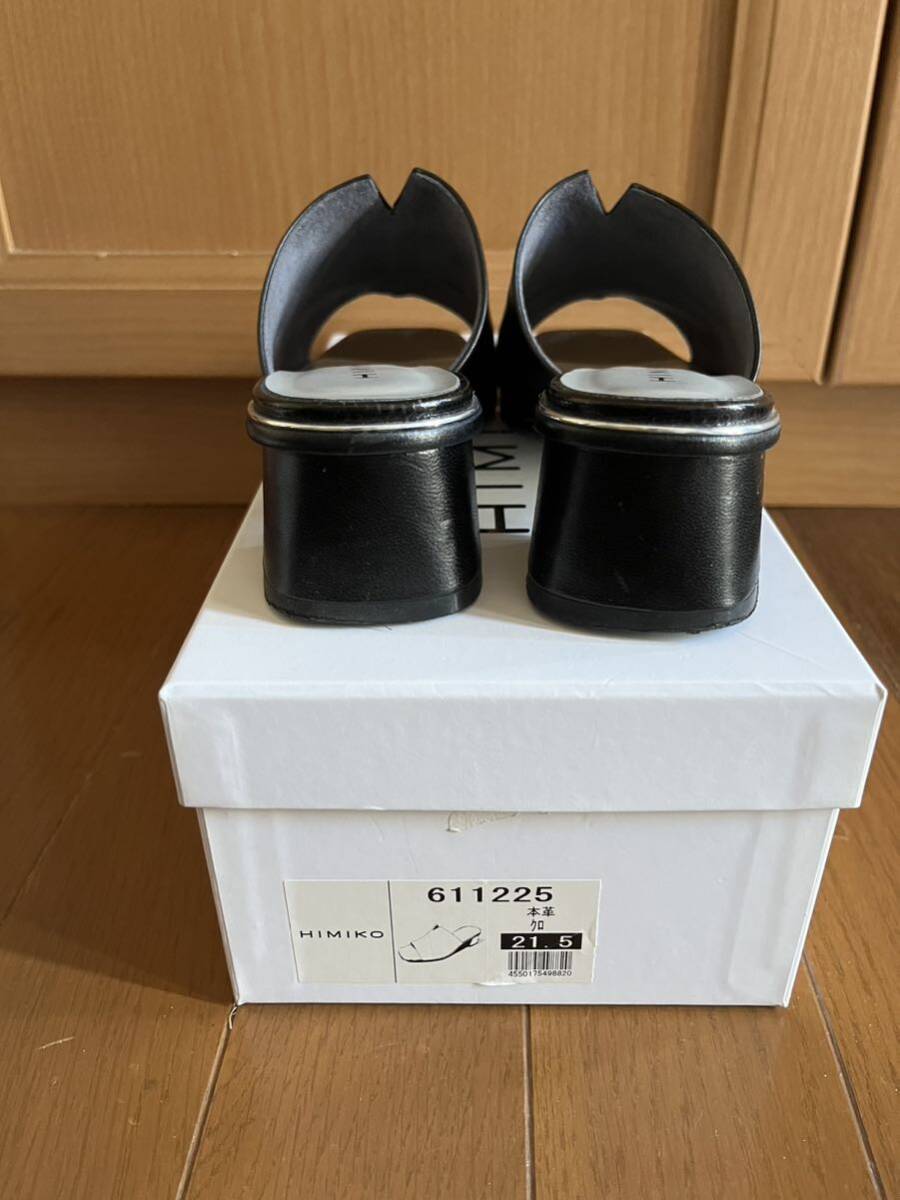  Himiko sandals mules black 21.5 centimeter 