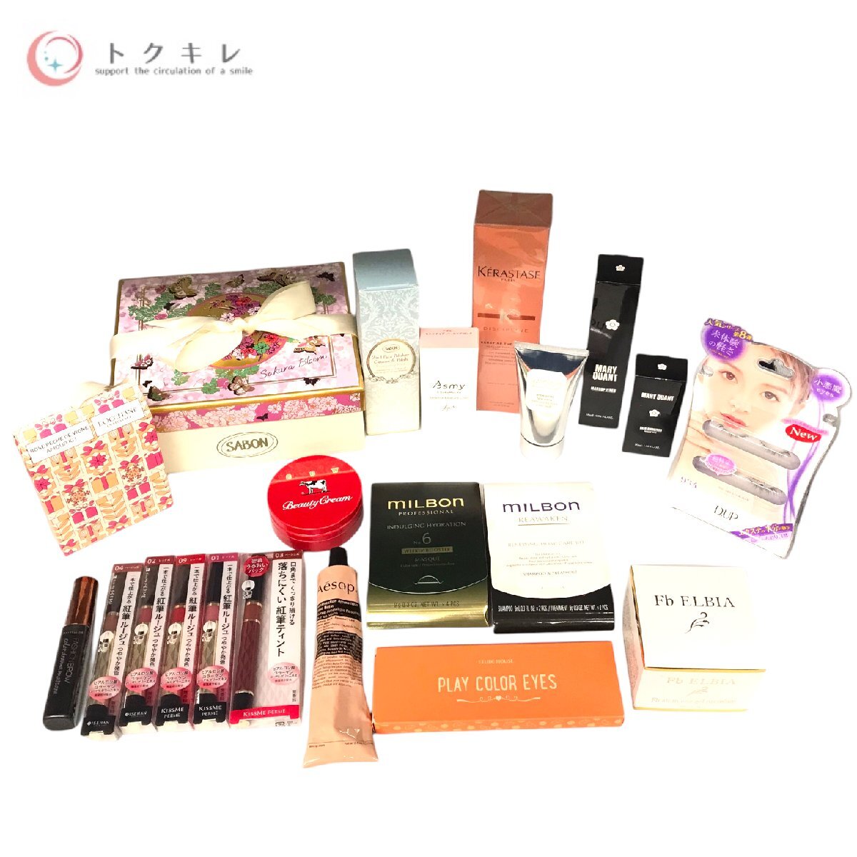 !1 jpy start free shipping cosme cosmetics etc. large amount 20 point set Mary Quant sabot n L'Occitane Milbon roller merusie Maybelline 