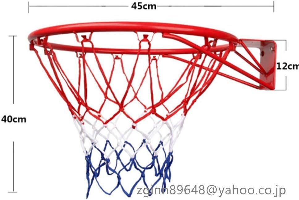 バスケットゴール バスケットボール バスケットリング バスケットゴールセット サイズ：Φ45ｃｍ 屋外 家庭用の画像2
