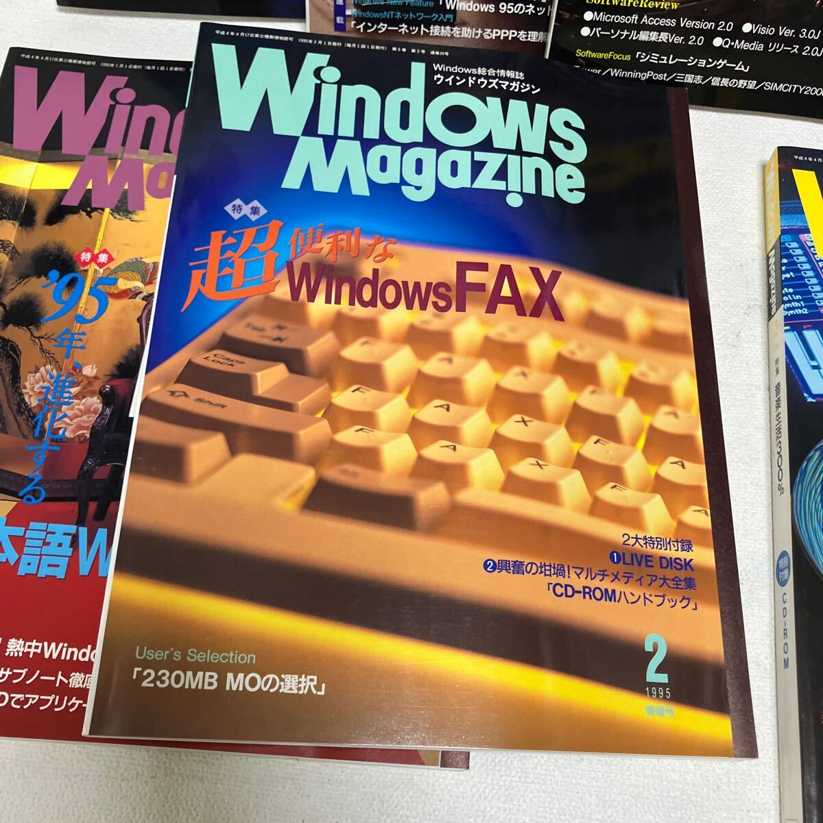 c352-26 80 雑誌 Windows Magazine ウィンドウズ 活用情報誌 パソコン まとめて インターネット マガジン 付録無し 1995年 汚れ痛み有り