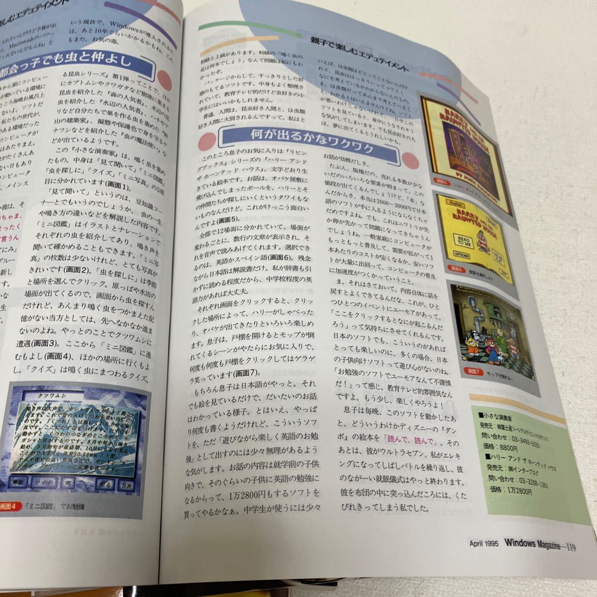 c352-26 80 雑誌 Windows Magazine ウィンドウズ 活用情報誌 パソコン まとめて インターネット マガジン 付録無し 1995年 汚れ痛み有り_画像9