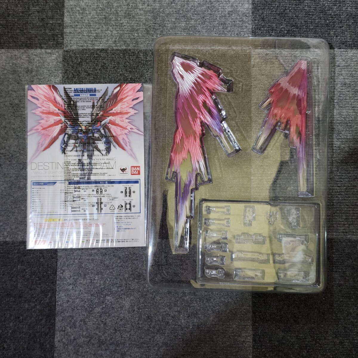 METAL BUILD 機動戦士ガンダムSEED DESTINY デスティニーガンダム 光の翼 オプションセットのみ 特製スリーブ付きの画像4