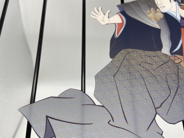 日本画オリジナルステッカー　侍　Sサイズ　UV耐水　輪郭カット済み_画像3
