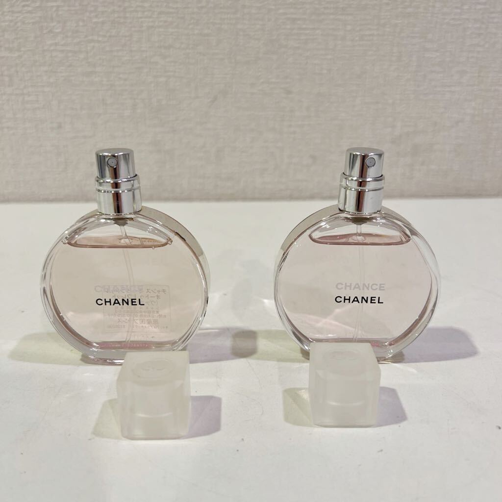 【2点セット】 残量たっぷり CHANEL シャネル チャンス 35ml 香水 60サイズ（435）の画像3