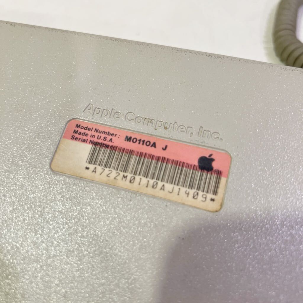 【希少】 Apple M0110A J キーボード MADE IN USA アップル PC周辺機器 マッキントッシュ 80サイズ（466）の画像7