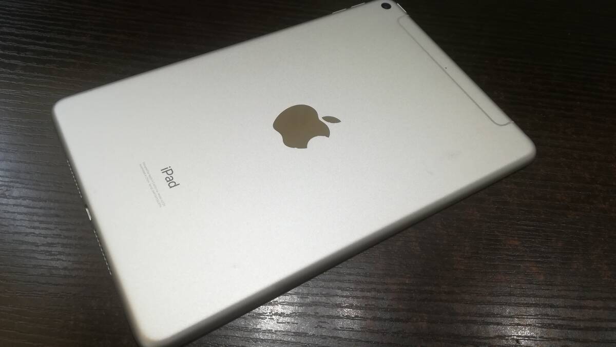 【良品♪】au Apple iPad mini 5 第5世代 Wi-Fi+Cellular 256GB A2124(MUXD2J/A)判定〇/シルバー/動作品_画像3