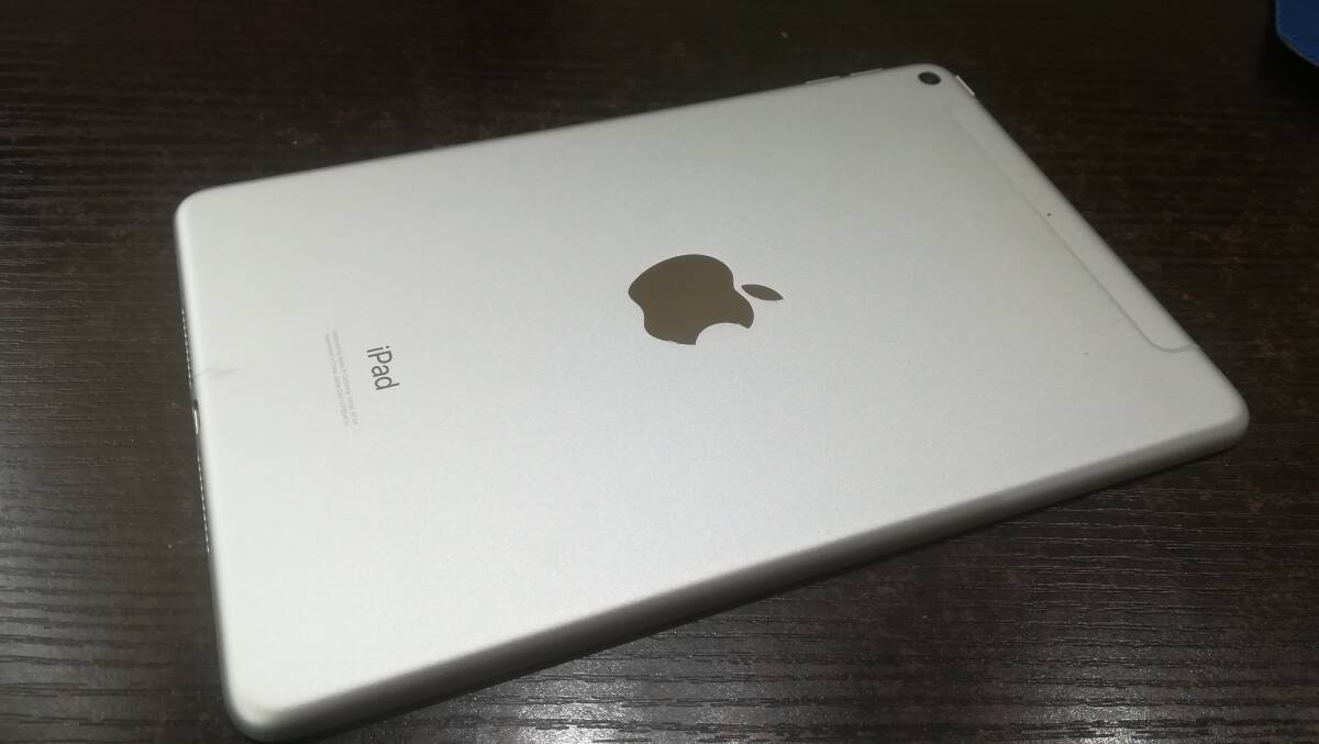 【動作品♪】au Apple iPad mini 5 第5世代 Wi-Fi+Cellular 256GB A2124(MUXD2J/A)判定〇/シルバーの画像3