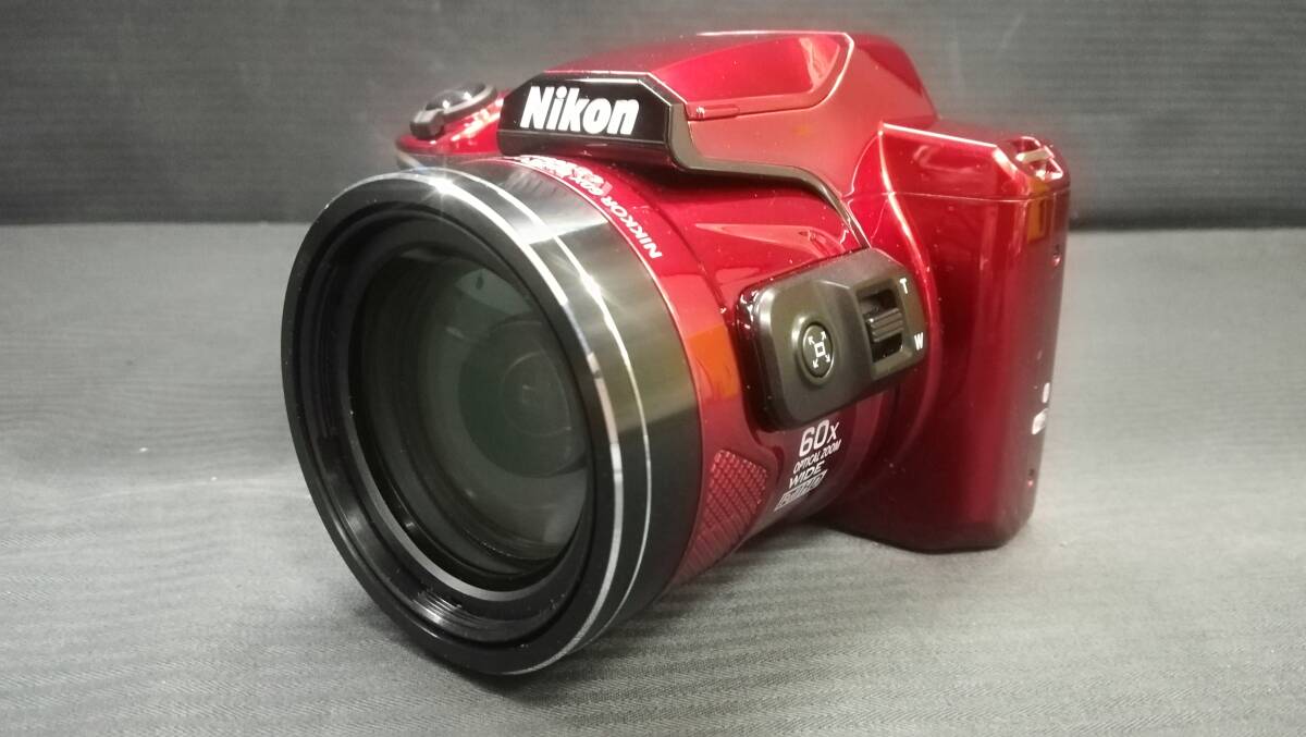 【外観美品♪】Nikon/ニコン COOLPIX B600 1602万画素 60倍ズーム デジタルカメラ/レッド/動作品/難あり/ジャンク扱い_画像2
