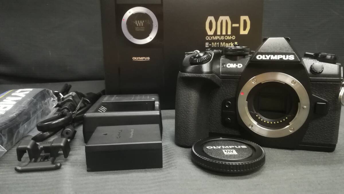 【美品♪】OLYMPUS オリンパス OM-D E-M1 Mark Ⅱ ボディ 2037万画素 ミラーレス 一眼 カメラ/動作品の画像1