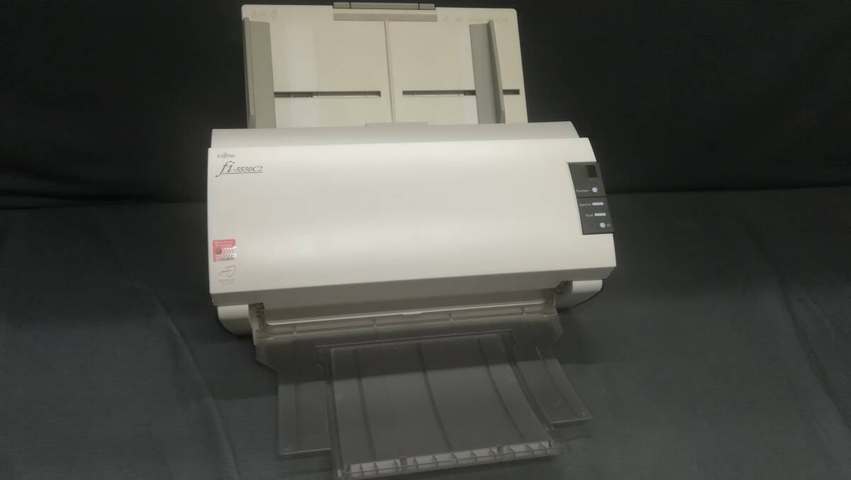 【動作品♪】FUJITSU 富士通 Image Scanner fi-5530C2 A3対応 両面 スキャナー 総読み取り枚数:17800枚