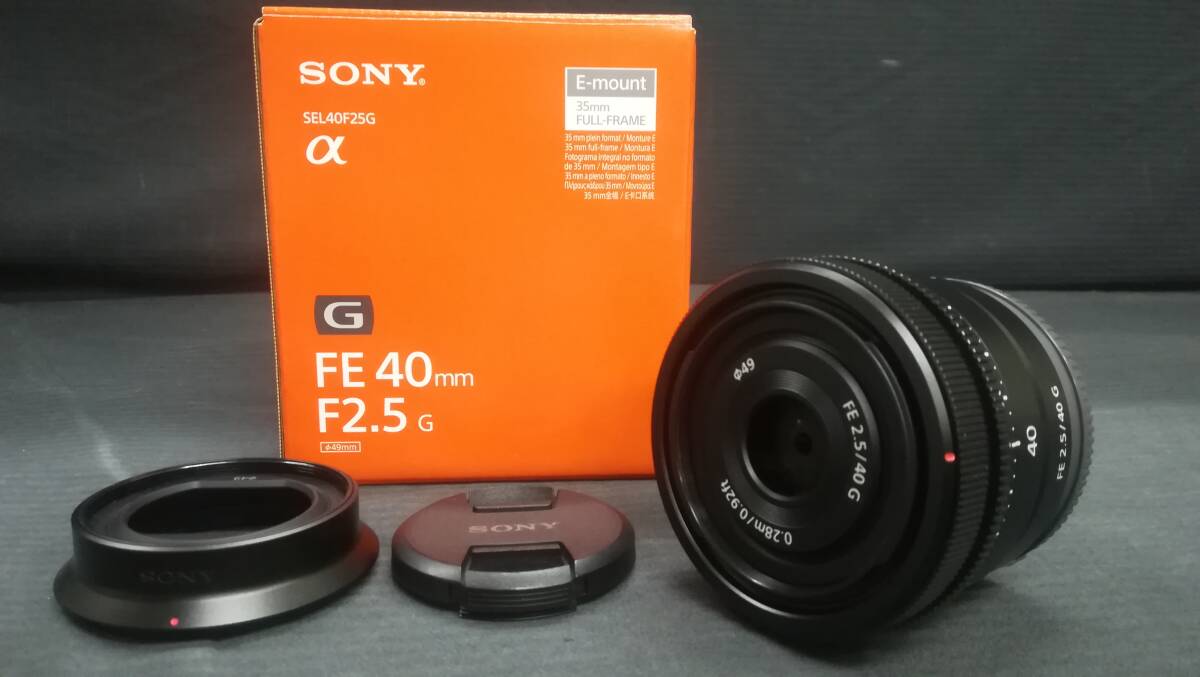 【美品♪】SONY ソニー FE 40mm F2.5 G SEL40F25G 単焦点 レンズ/動作品の画像1