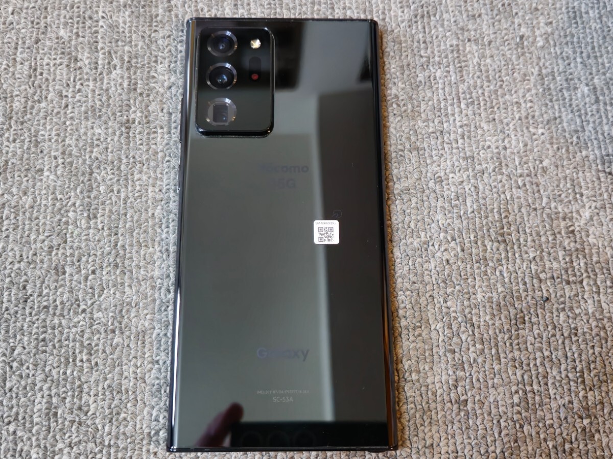 【美品】Galaxy Note20 Ultra 5G SC-53A ストレージ256GB ミスティック ブラック ドコモの画像6