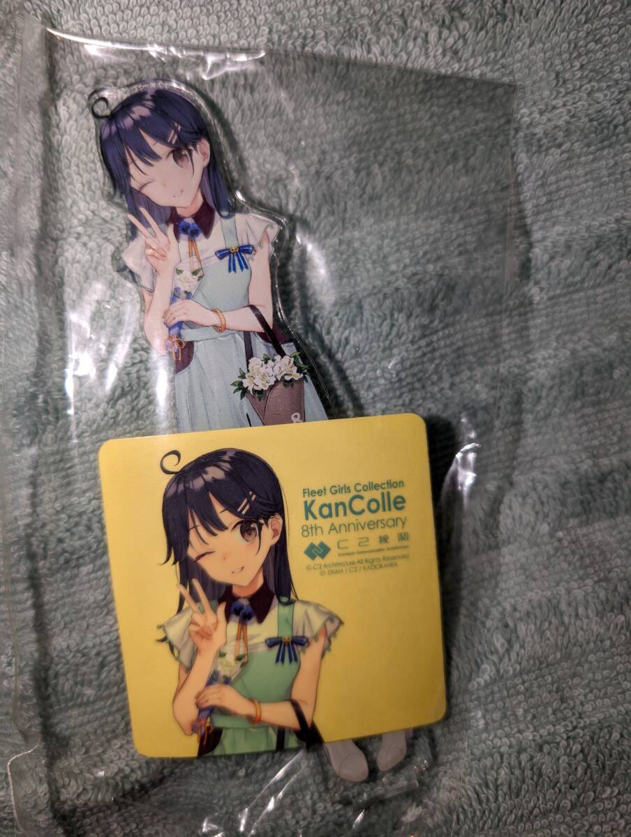  Kantai collection curry machine . official seal & acrylic fiber stand .. this comb ..C2 machine 8 anniversary 